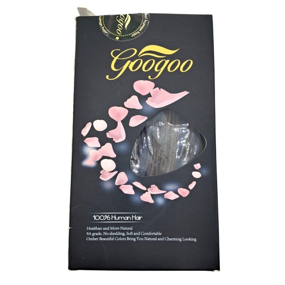 Googoo 100% Human Hair Ombre Color Hair Extensions Professional Grade Soft Remy